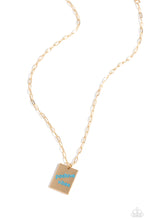 Load image into Gallery viewer, Necklaces Optimistic Vibes - Blue Inspirational N488