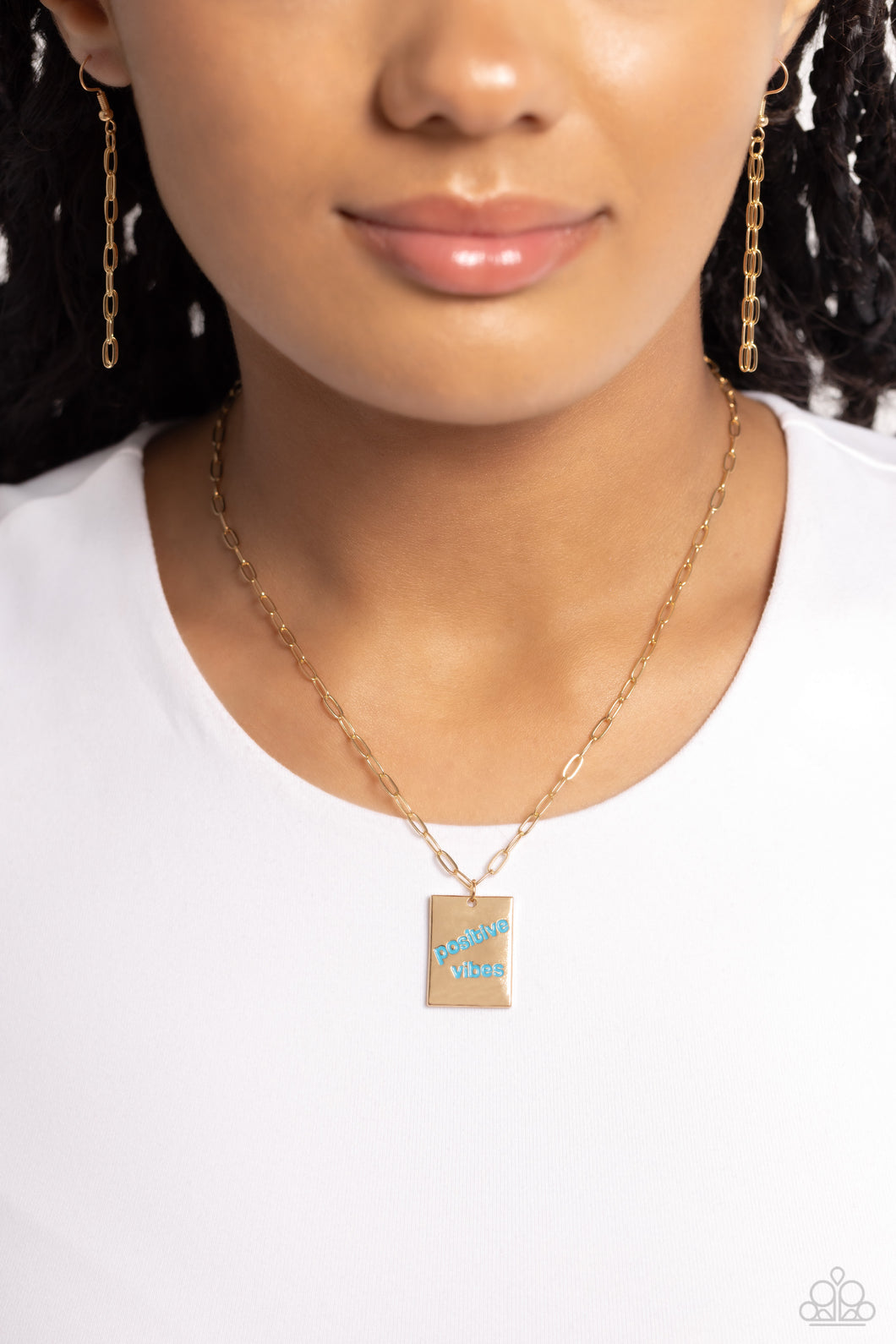 Necklaces Optimistic Vibes - Blue Inspirational N488
