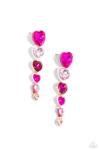 Load image into Gallery viewer, Earrings Cascading Casanova - Pink VDAY V101