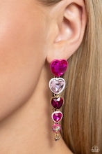 Load image into Gallery viewer, Earrings Cascading Casanova - Pink VDAY V101