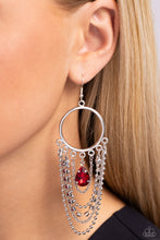 Load image into Gallery viewer, Earrings Cascading Clash - Red E517