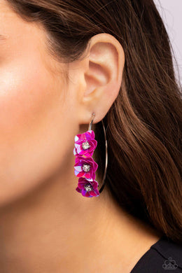 Earrings Ethereal Embellishment - Pink E138
