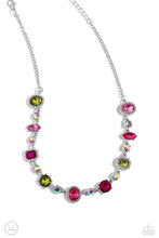 Load image into Gallery viewer, Necklaces Dramatic Debut - Multi Pink/Green