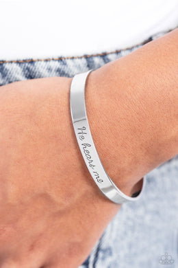 Bracelets He Hears - Silver Inspirational