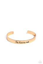 Load image into Gallery viewer, Bracelets He Hears - Gold Inspirational