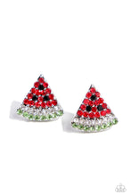 Load image into Gallery viewer, Earrings Watermelon Slice - Red POST E3015