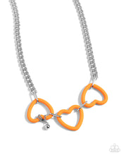 Load image into Gallery viewer, Necklaces Heart Homage - Orange VDAY