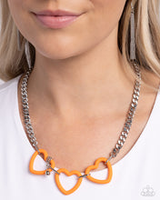 Load image into Gallery viewer, Necklaces Heart Homage - Orange VDAY
