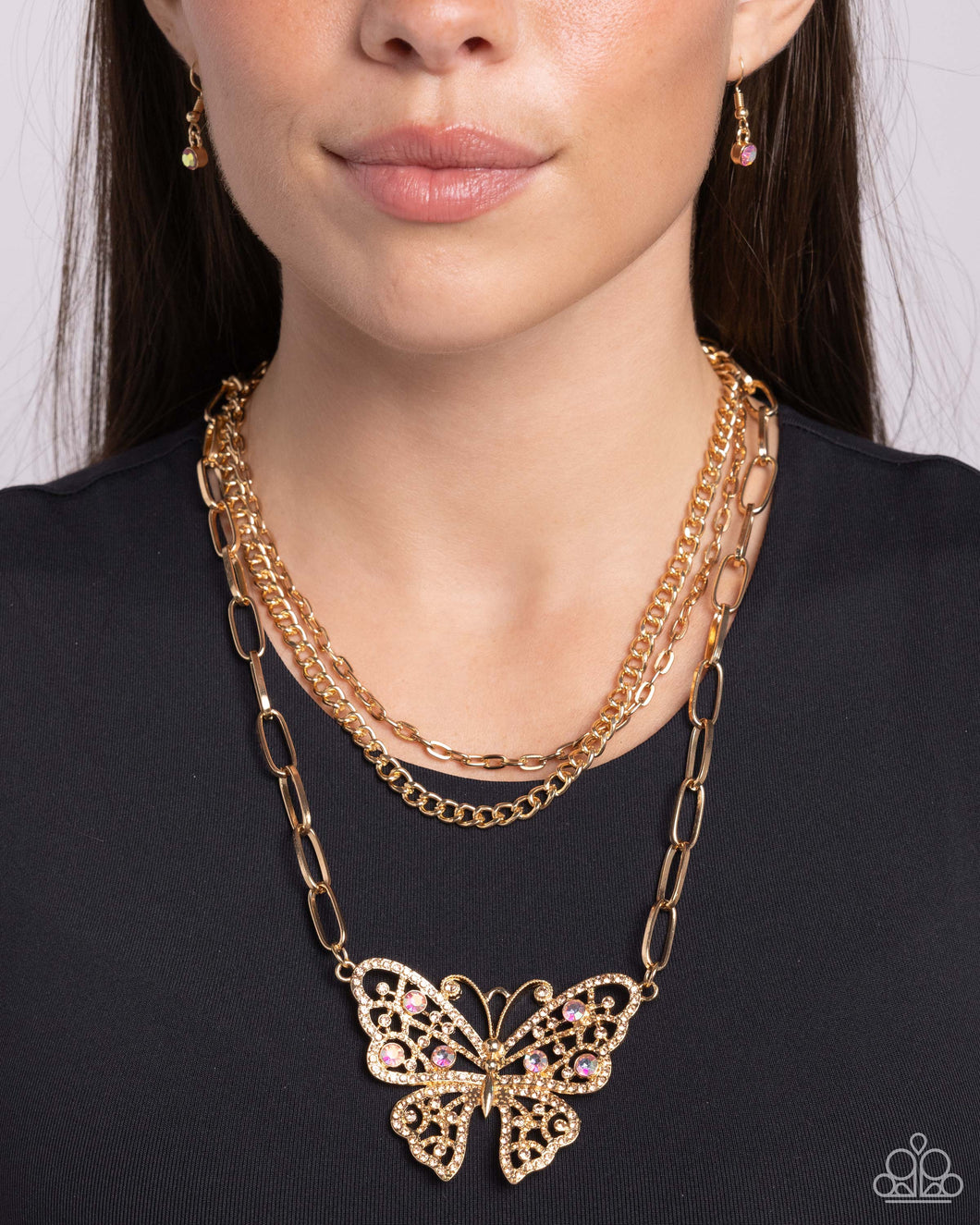 Necklaces Winged Wonder - Gold Butterfly N173