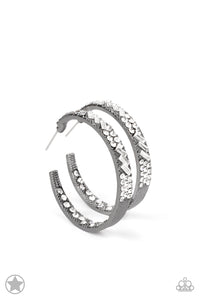 Earrings GLITZY By Association - Gunmetal E2201 Blockbuster