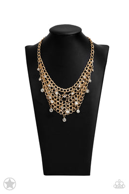 Necklaces Fishing for Compliments - Gold Blockbusters