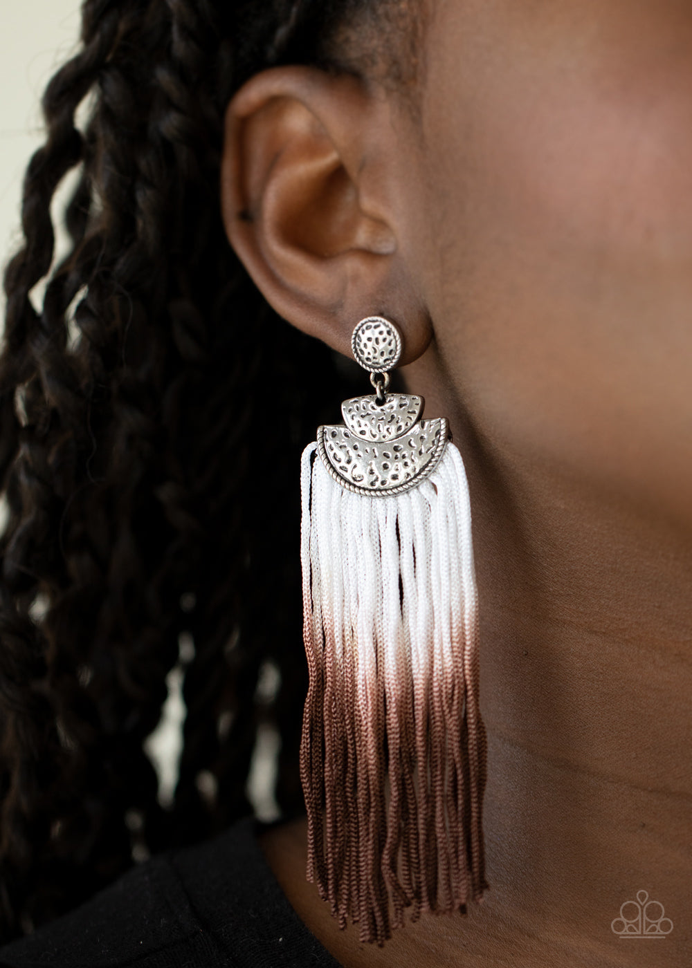Earrings DIP It Up - Brown E34
