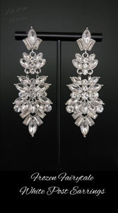 Earrings Frozen Fairytale - White LOP E511 E2203