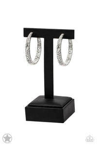 Earrings GLITZY By Association- White Blockbuster E2201