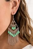 Load image into Gallery viewer, Earrings Trending Transcendence - Green E 293