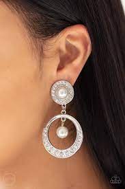 Earrings Royal Revival - White ♥ Clip-On U2