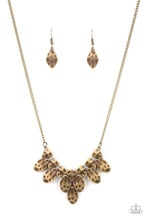Load image into Gallery viewer, Necklace Rustic Smolder-Brass N037