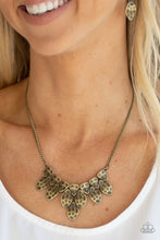 Load image into Gallery viewer, Necklace Rustic Smolder-Brass N037