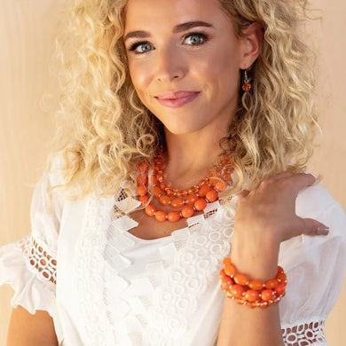 Necklaces Tropical Hideaway - Orange SETE3